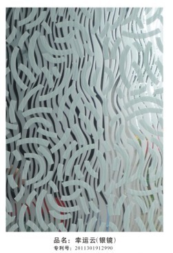 acid etched mirror glass ()